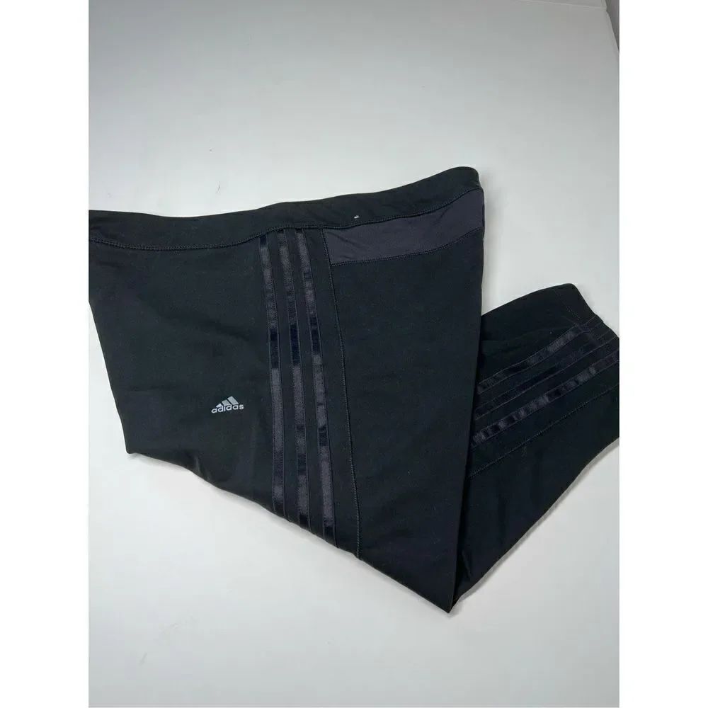 ADIDAS Black Crop Leggings/ Pants Size XL